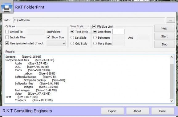 RKT FolderPrint screenshot