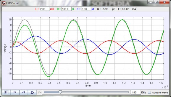 RLC Circuit Model screenshot