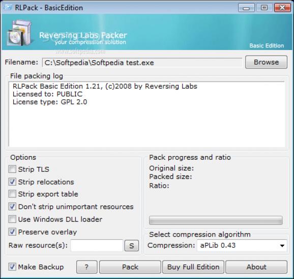 RLPack Basic Edition screenshot