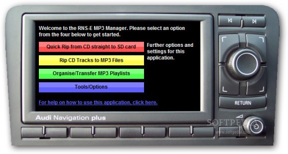 RNS-E MP3 Manager screenshot