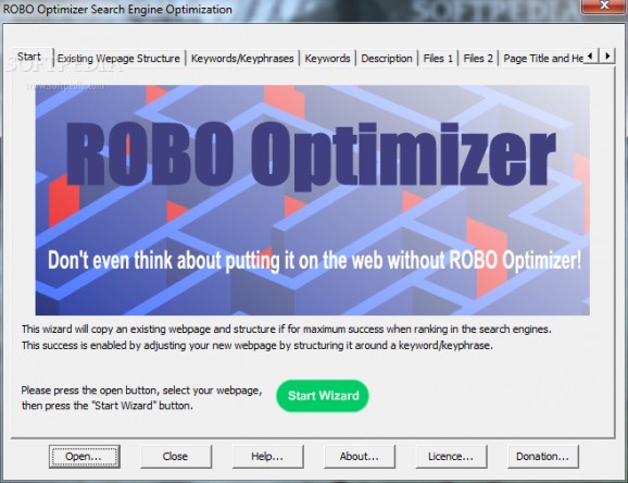 ROBO Optimizer Search Engine Optimization screenshot