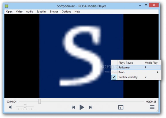 ROSA Media Player screenshot