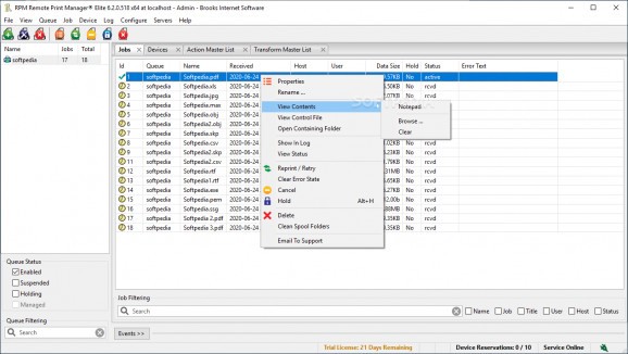 RPM Remote Print Manager Elite screenshot