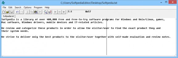 RPS Text Editor screenshot