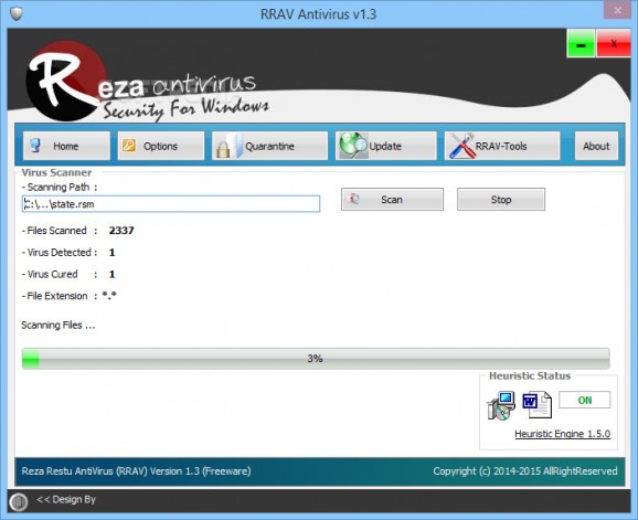 RRAV Antivirus screenshot