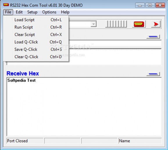 RS232 Hex Com Tool screenshot
