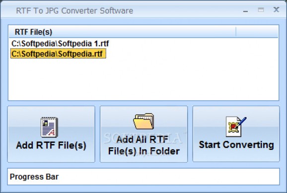 RTF To JPG Converter Software screenshot