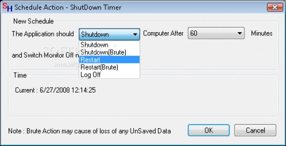 RTSoftware ShutDown Timer screenshot