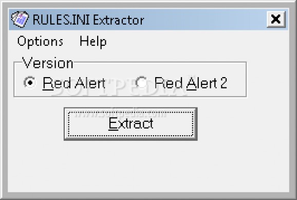 RULES.INI Extractor screenshot