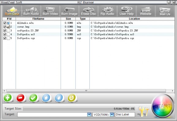 RZ Free DVD Burner screenshot