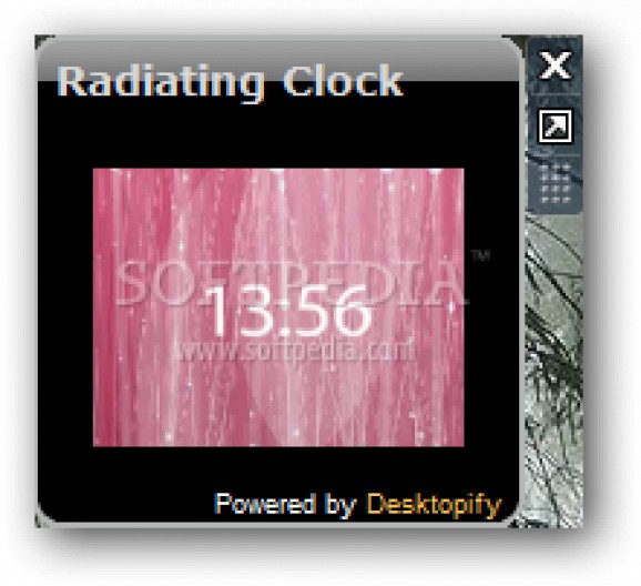 Radiating Clock screenshot