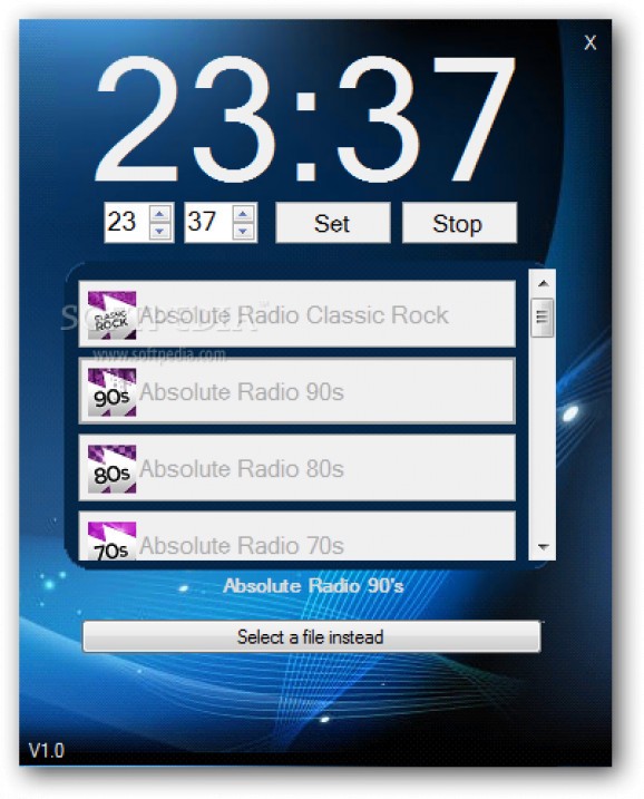 Radio Alarm Clock screenshot
