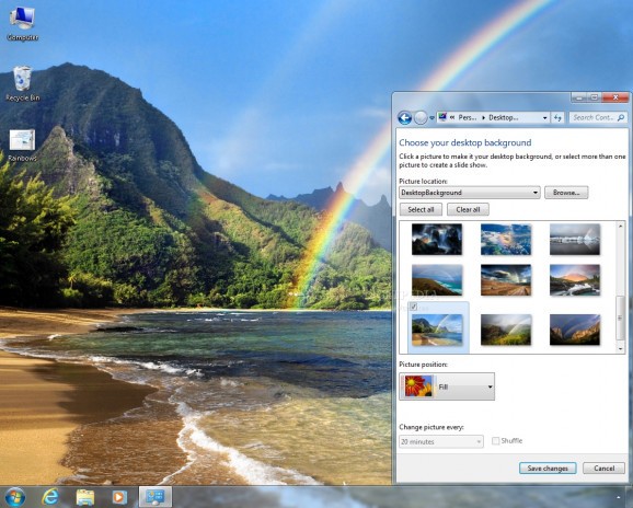 Rainbows Theme screenshot