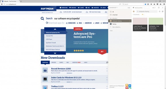 Raindrop.io for Firefox screenshot