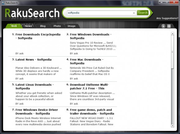 RakuSearch screenshot