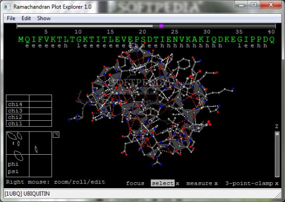 Ramachandran Plot Explorer screenshot