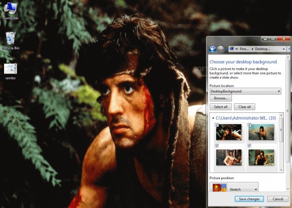Rambo Windows 7 Theme screenshot