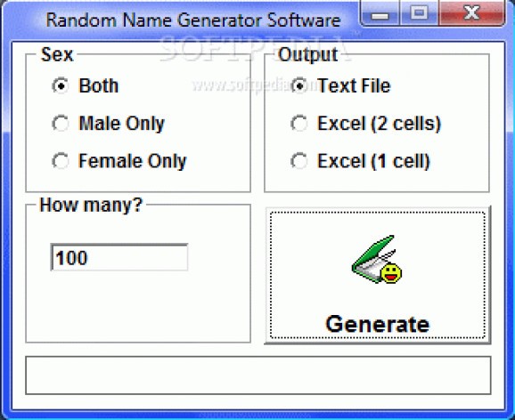 Random Name Generator Software screenshot