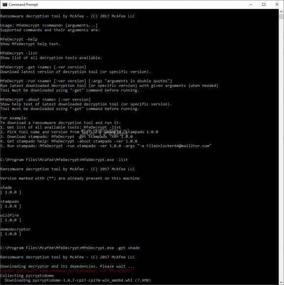 Ransomware Decryption Tool screenshot