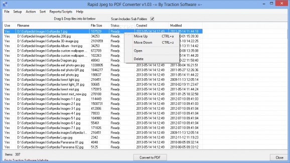 Rapid Jpeg to PDF Converter screenshot