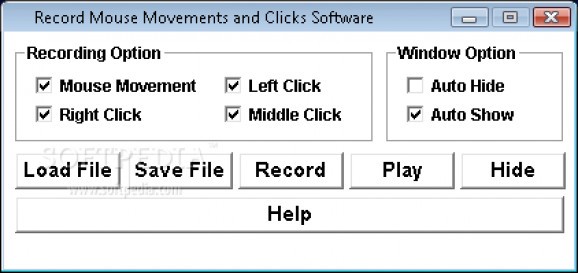 Record Mouse Movements and Clicks Software screenshot