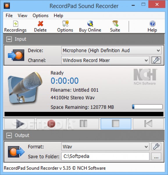 RecordPad Sound Recorder screenshot