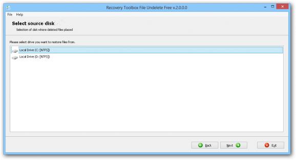 Recovery Toolbox File Undelete Free screenshot