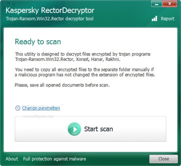 Kaspersky RectorDecryptor screenshot