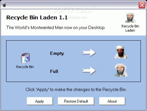 Recycle Bin Laden screenshot