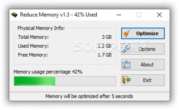 Reduce Memory screenshot