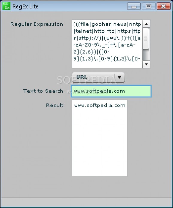 RegEx Lite screenshot