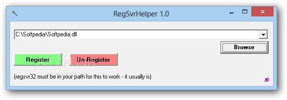 RegSvrHelper screenshot