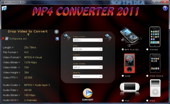 Reganam MP4 Converter 2011 screenshot