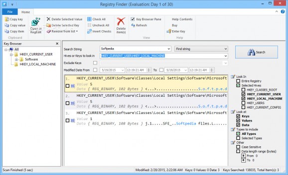 Registry Finder screenshot