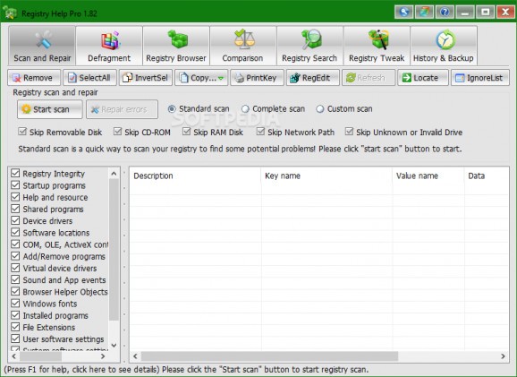 Registry Help Pro screenshot