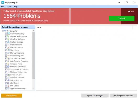 Registry Repair screenshot