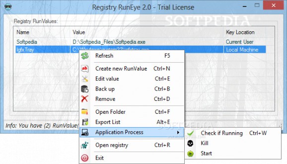 Registry RunEye screenshot