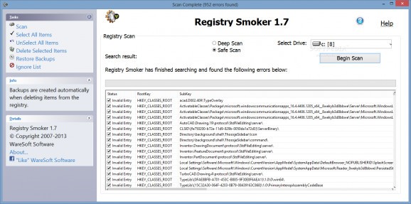 Registry Smoker screenshot