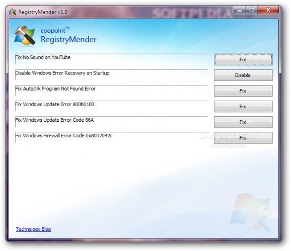 RegistryMender screenshot