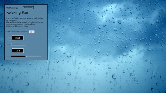 Relaxing Rain for Windows 8 screenshot