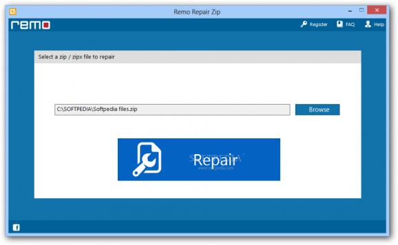 Remo Repair Zip screenshot