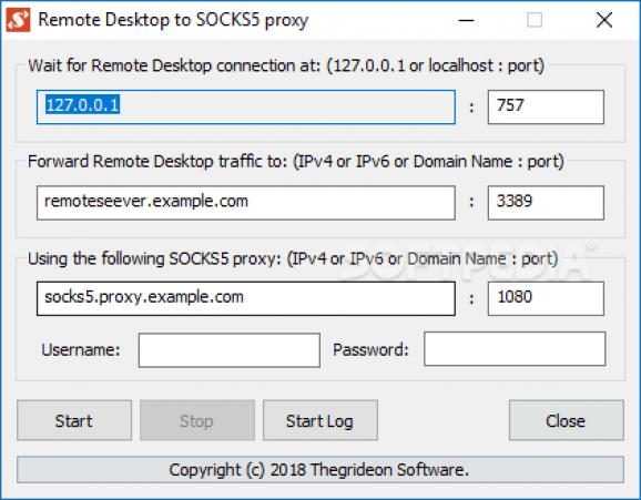 Remote Desktop to SOCKS5 (RDtoS5) screenshot