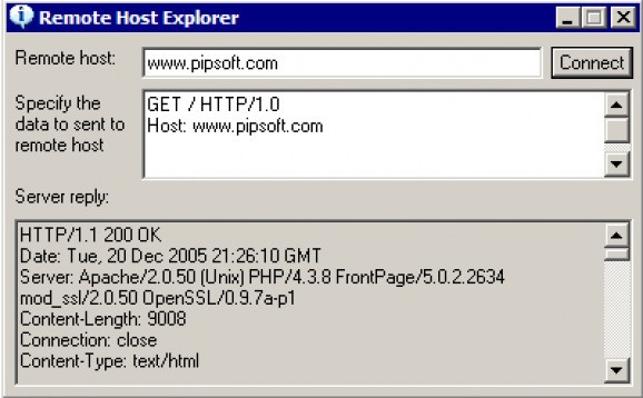 Remote Host Explorer screenshot