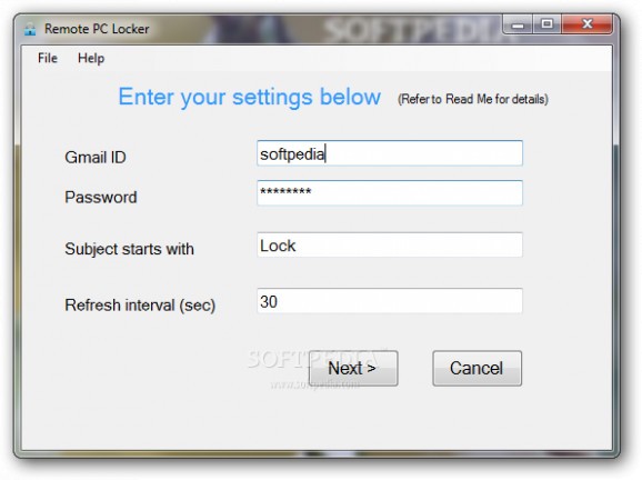 Remote PC Locker screenshot