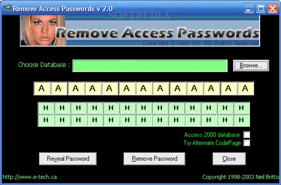 Remove Access Passwords screenshot