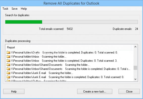 Remove All Duplicates for Outlook screenshot