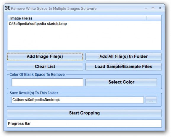 Remove (Crop or Autocrop) Blank Space In Multiple Photos Software screenshot