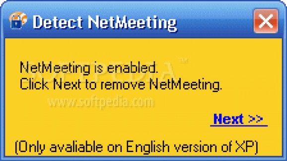 Remove Netmeeting screenshot