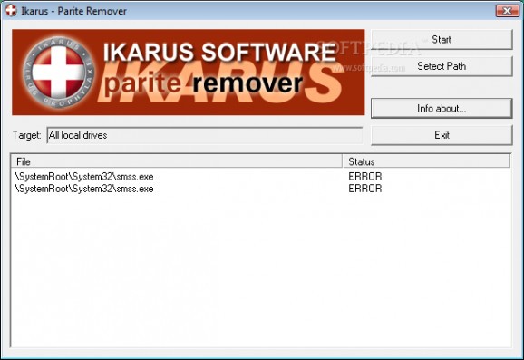 Remover for Win32.Parite-A,B,C screenshot