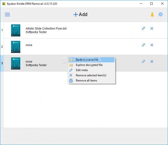 Epubor Kindle DRM Removal screenshot
